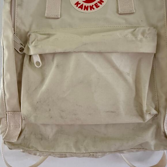 Fjallraven Kanken Backpack Ivory Cream Preowned Seat‎ Pad School Bag main image 15